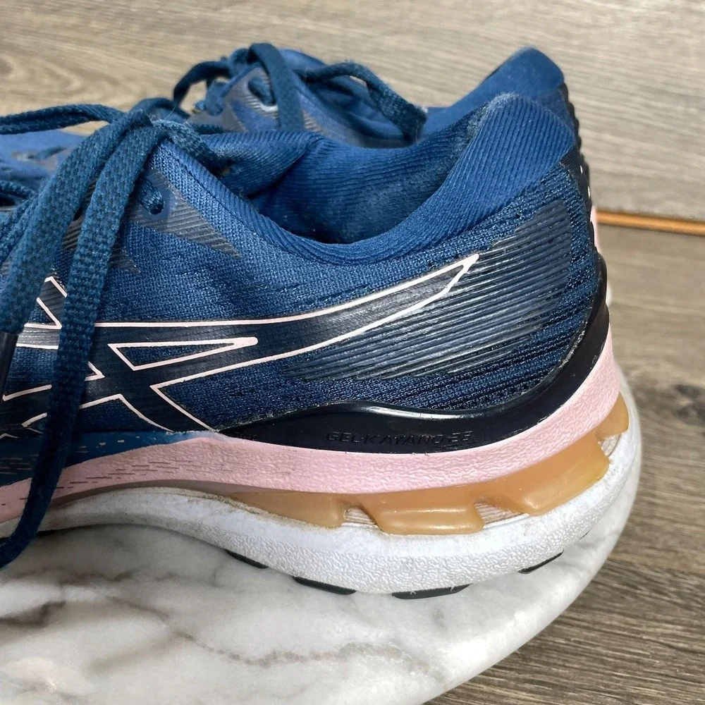 ASICS Shoes Womens 7 Blue Gel Kayano 28 Lace Up Sneakers Running Walking Comfort